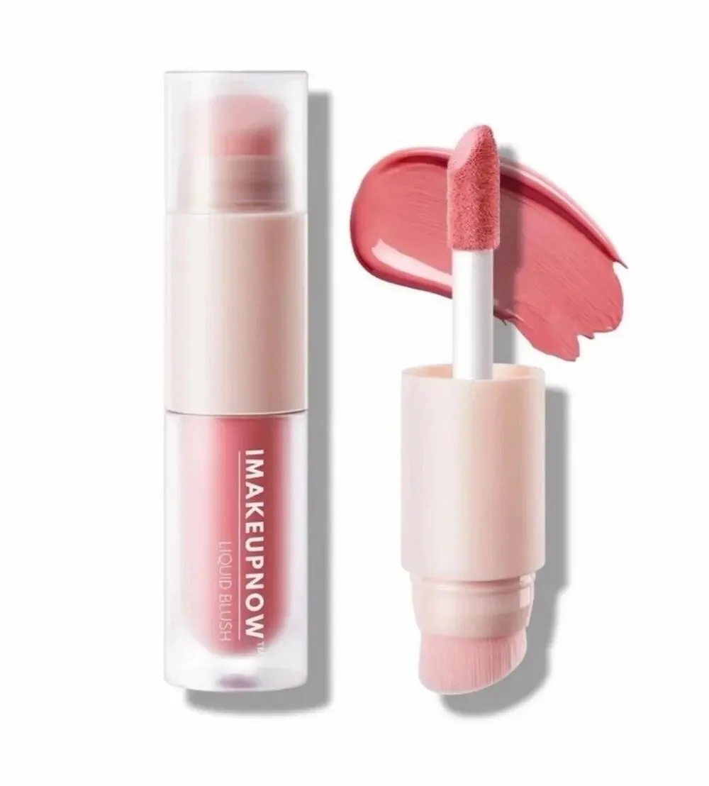 NIB IMAKEUPNOW Liquid Blush #01 w/ Built-In Applicator & Blending Brush